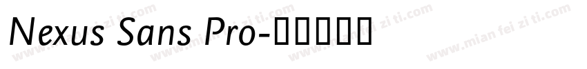 Nexus Sans Pro字体转换